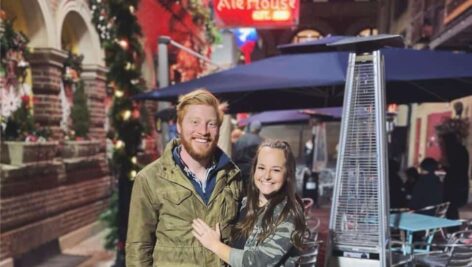 Bri and Tyler in front of McGillin's