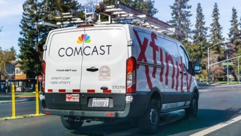 Comcast Service Van