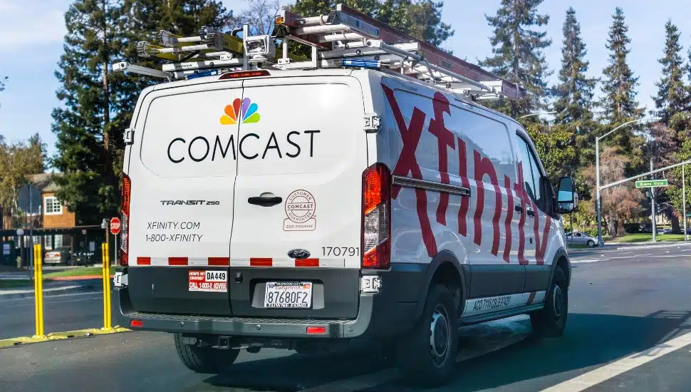 Comcast Service Van