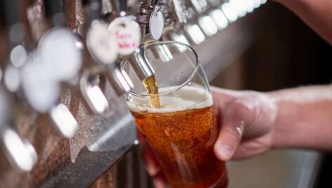 Craft Beer being poured