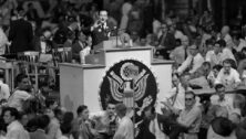 Hubert Humphrey at 1948 Democratic Convention in Philadelphia.