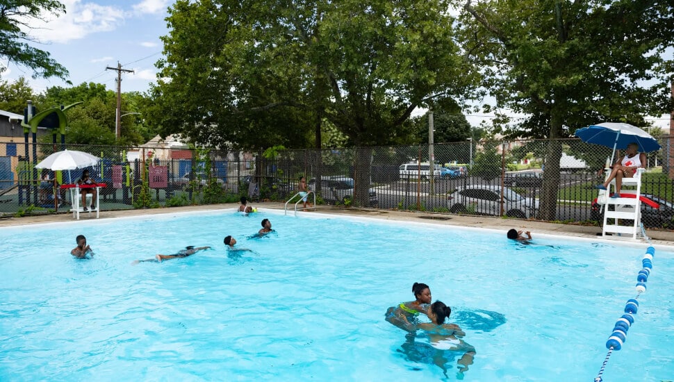 The Tiffany Fletcher Recreation Center pool in Philadelphia