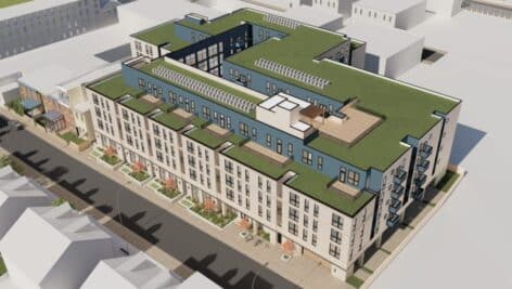 Rendering of proposed apartments in Germantown