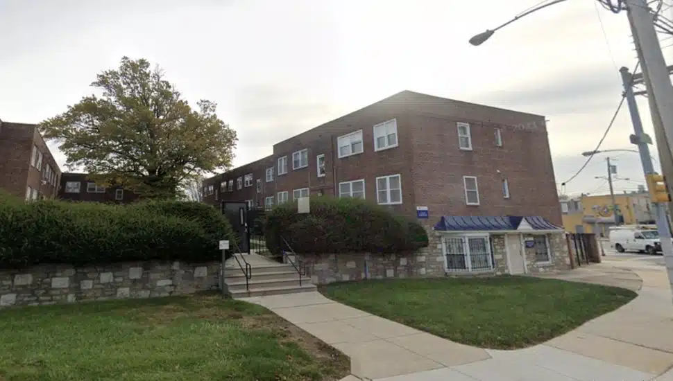 La Salle University apartment building exteriors at 5711 Wister Avenue