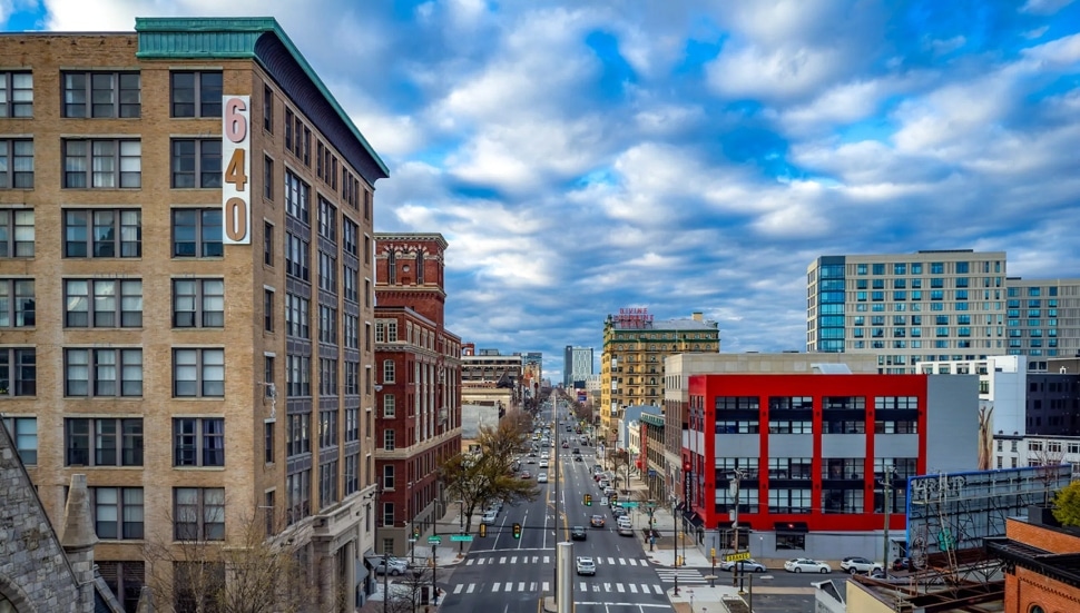 Philadelphia's North Broad Street Skyline