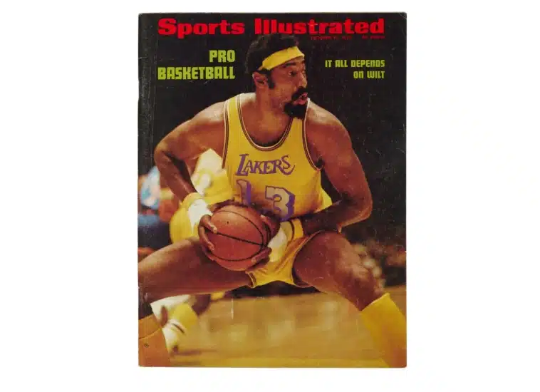Sports Illustrated Cover with Wilt Chamberlain