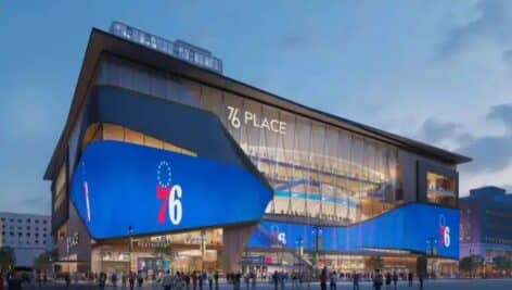 Rendering of proposed 76 Place Arena