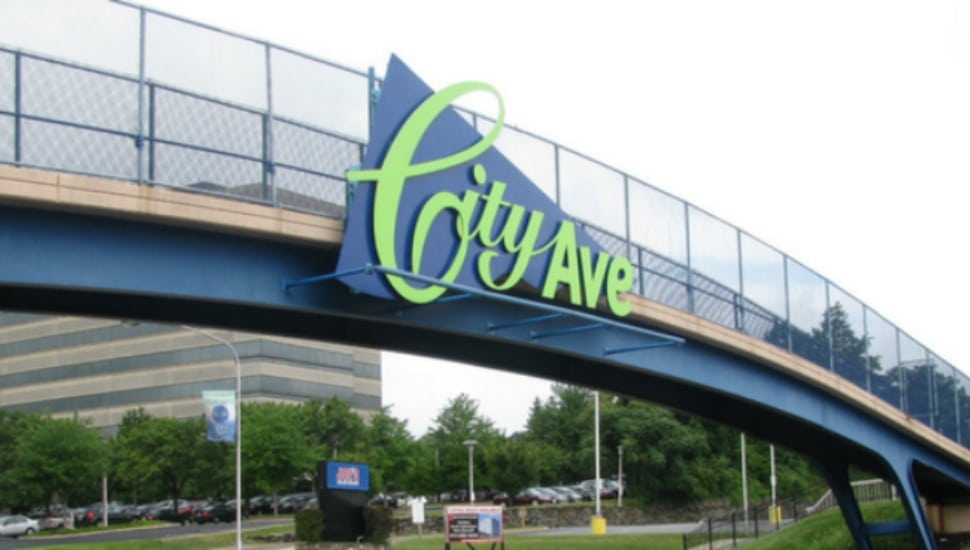 City Ave District sign on City Avenue