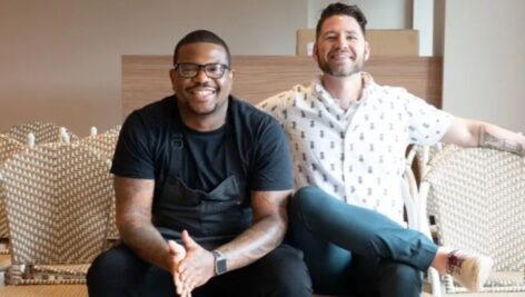 Philip Breen (right) owner of the new Rosemary restaurant in Ridley Park, with Rosemary's executive chef Elijah Milligan.