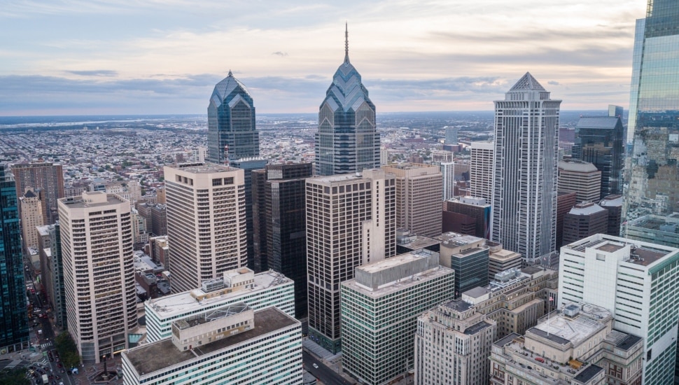 Center City Philadelphia skyline.