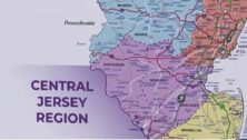 Map of the Central Jersey tourism region.