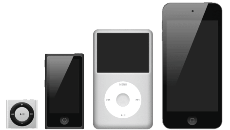 iPods were produced from 2001 to 2022.