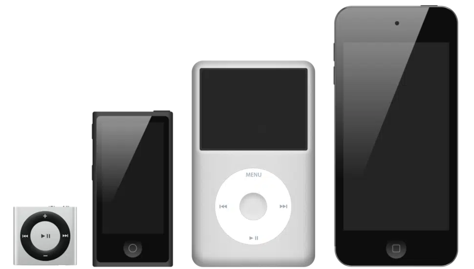 iPods were produced from 2001 to 2022.