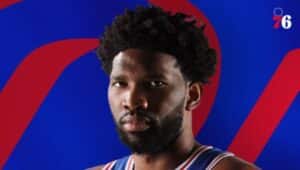 Joel Embiid, Philadelphia 76ers star and reigning NBA MVP.