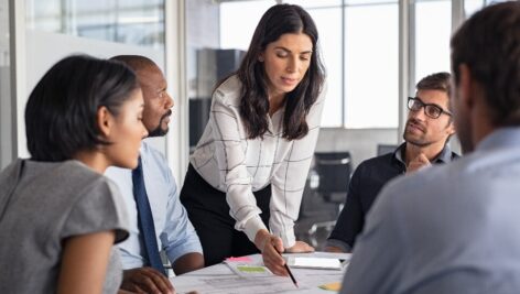 Meeting in a Conference Room