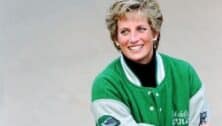 Princess Diana dons a Philadelphia Eagles jacket.