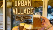 The brews at Urban Village Brewing Company