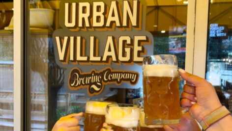 The brews at Urban Village Brewing Company