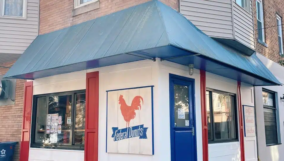 The exterior of a Federal Donuts location.