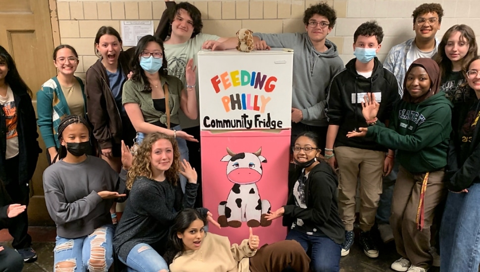 Students who lead nonprofit, Feeding Philly.