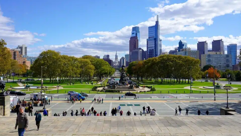 Philadelphia From the Philadelphia Art Museum Steps