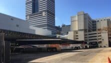 The Philadelphia Greyhound bus station's former location.