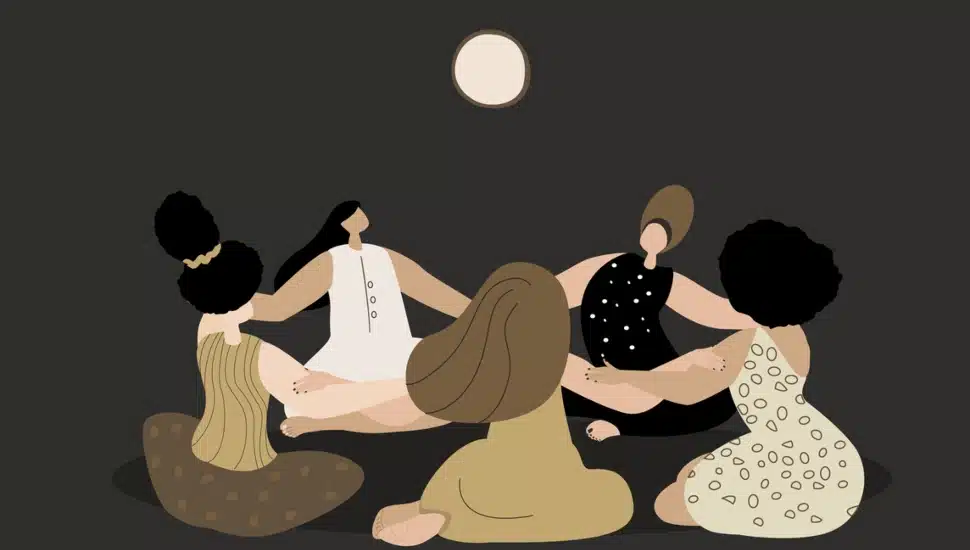 Mysterious Magic Female Circle