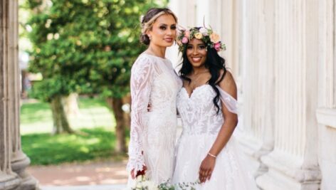 Vidalina Rodriguez and Nzinga Gocking wedding picture.