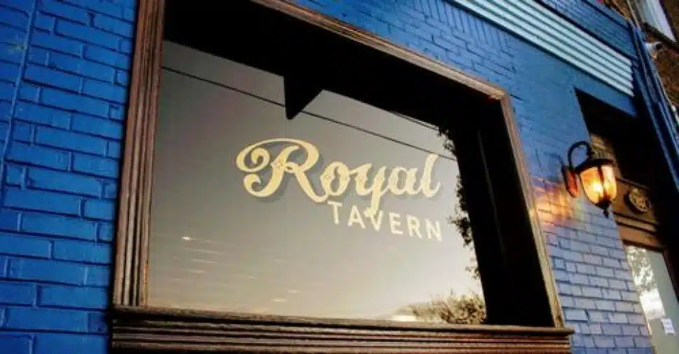 The exterior of Royal Tavern.