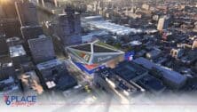 Rendering of new Sixers arena.