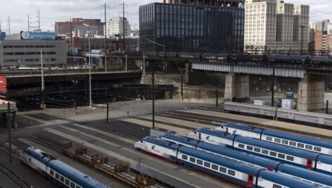 Train Yard at 30th Street Station in Philadelphia