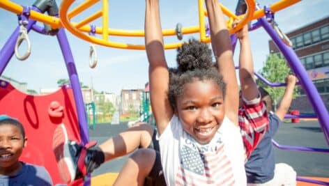 Children on a playground