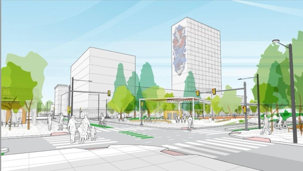 Rendering of the Chinatown Stitch Project with proposed cap