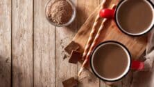 Traditional Mexican chocolate atole