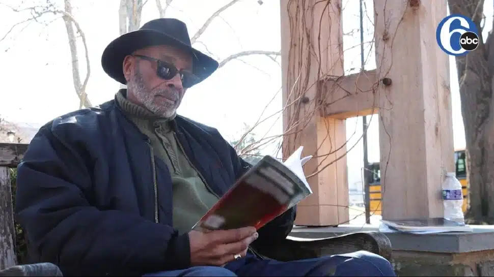 Kenneth Murrey reading one of his books