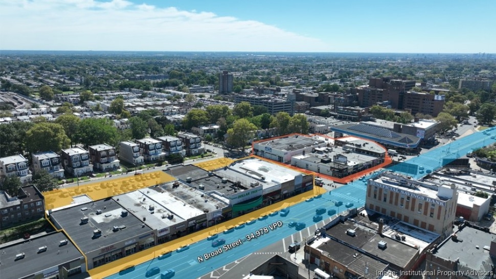 Birds eye view of North Broad Street