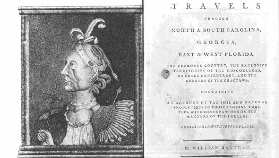 Title page of William Bartram's Travels