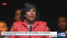 Cherelle Parker speaks as the 100th mayor of Philadelphia