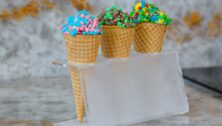 Mini Melts Ice Cream on a cone