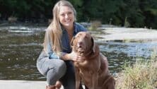 Jennifer Kirby with her dog