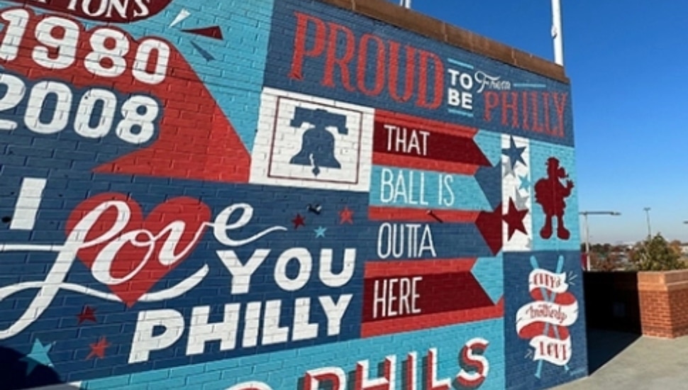 Phillies mural near Citizens Bank Park