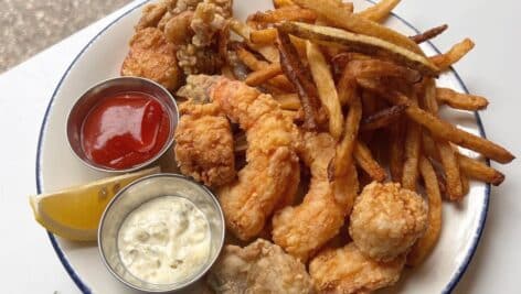 A plate from Oyster House