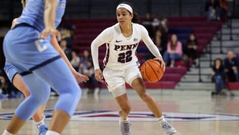 Mataya Gayle driving to the basket