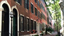 Sidewalk on south side of the 1800 block of Delancey Place