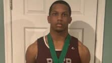 Elijah Jones with his medal