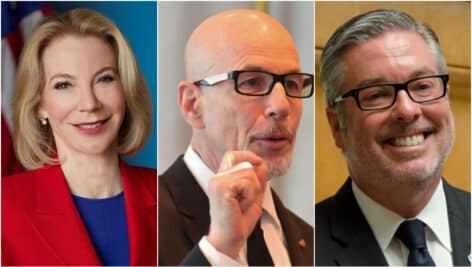 Amy Gutmann, Stephen Klasko, John Fry