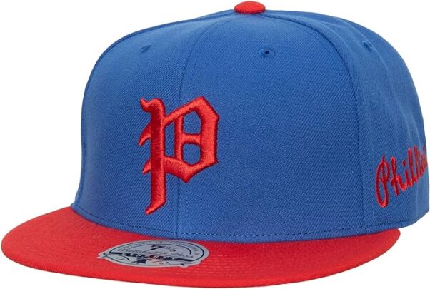 Mitchell & Ness Philadelphia Phillies 100 Year Anniversary Throwback Logo Fitted Cap