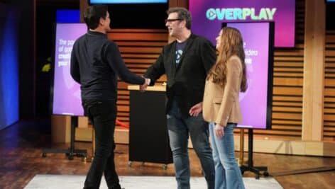 Overplay founders on "Shark Tank."