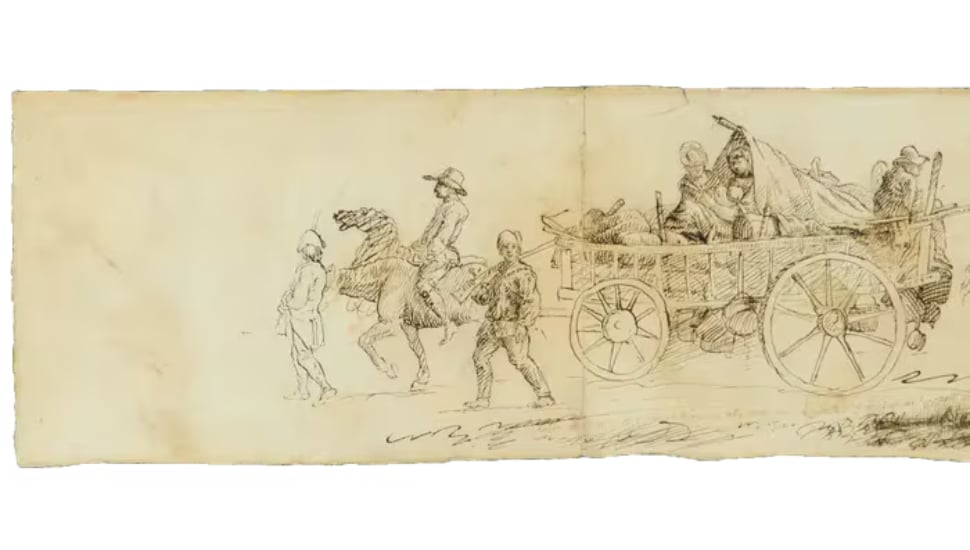 A rare sketch depicting the Continental Army passing through Philadelphia has been added to the Museum of the American Revolution’s collection.