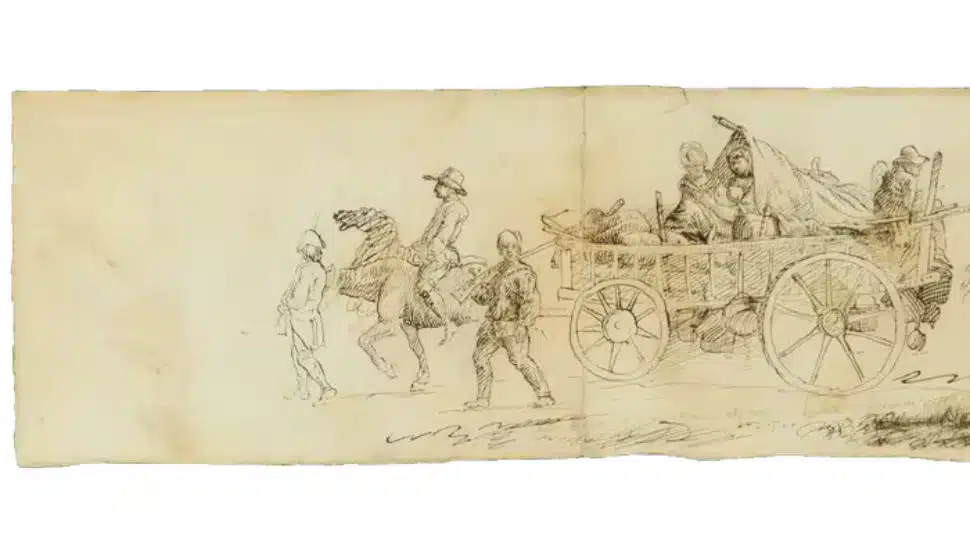A rare sketch depicting the Continental Army passing through Philadelphia has been added to the Museum of the American Revolution’s collection.